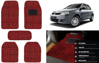 Auto Kite Plastic, PVC, Vinyl Standard Mat For  Mahindra Verito(Red, Black)