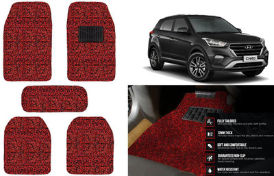 Auto Kite Plastic, PVC, Vinyl Standard Mat For  Hyundai Creta(Red, Black)