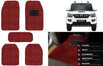 Auto Kite Plastic, PVC, Vinyl Standard Mat For  Mahindra New Scorpio(Red, Black)