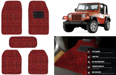 Auto Kite Plastic, PVC, Vinyl Standard Mat For  Jeep Jeep(Red, Black)