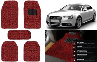 Auto Kite Plastic, PVC, Vinyl Standard Mat For  Audi S5(Red, Black)