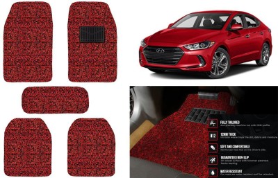 Auto Kite Plastic, PVC, Vinyl Standard Mat For  Hyundai Elantra(Red, Black)