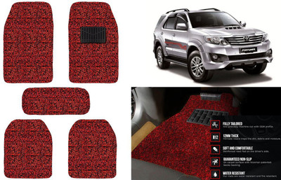 Auto Kite Plastic, PVC, Vinyl Standard Mat For  Toyota Fortuner(Red, Black)
