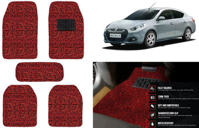 Auto Kite Plastic, PVC, Vinyl Standard Mat For  Renault Scala(Red, Black)