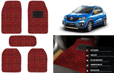 Auto Kite Plastic, PVC, Vinyl Standard Mat For  Renault Kwid(Red, Black)
