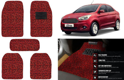 Auto Kite Plastic, PVC, Vinyl Standard Mat For  Ford Aspire(Red, Black)