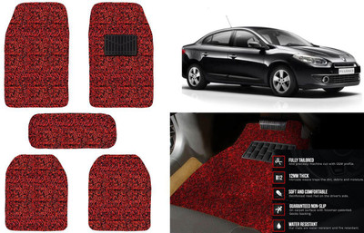 Auto Kite Plastic, PVC, Vinyl Standard Mat For  Renault Fluence(Red, Black)