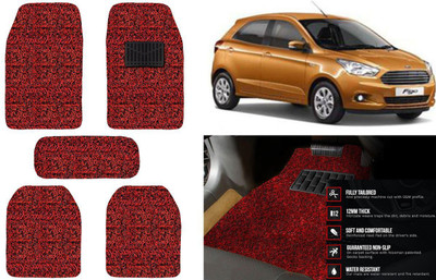 Auto Kite Plastic, PVC, Vinyl Standard Mat For  Ford Figo(Red, Black)