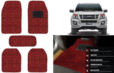 Auto Kite Plastic, PVC, Vinyl Standard Mat For  Isuzu MU-7 -2014(Red, Black)
