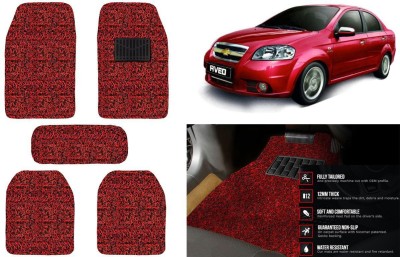 Auto Kite Plastic, PVC, Vinyl Standard Mat For  Chevrolet Aveo(Red, Black)