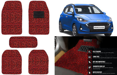 Auto Kite Plastic, PVC, Vinyl Standard Mat For  Hyundai Grand i10 Nios(Red, Black)