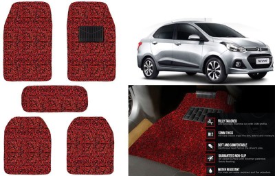 Auto Kite Plastic, PVC, Vinyl Standard Mat For  Hyundai Xcent(Red, Black)