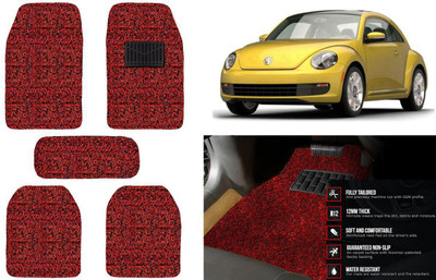 Auto Kite Plastic, PVC, Vinyl Standard Mat For  Volkswagen Beetle(Red, Black)