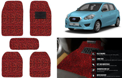 Auto Kite Plastic, PVC, Vinyl Standard Mat For  Datsun Go+(Red, Black)