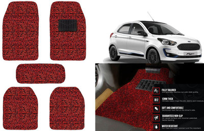 Auto Kite Plastic, PVC, Vinyl Standard Mat For  Ford Figo(Red, Black)