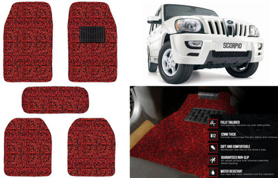 Auto Kite Plastic, PVC, Vinyl Standard Mat For  Mahindra Scorpio(Red, Black)