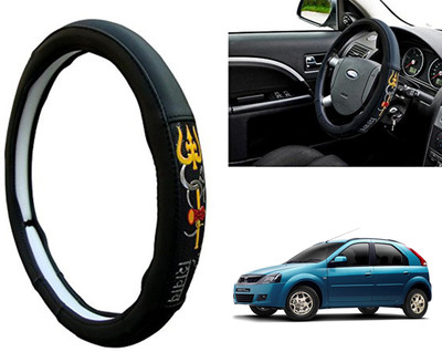 WolkomHome Steering Cover For Mahindra Verito Vibe(Black, Leatherite)