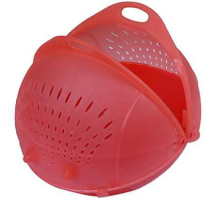lootmela fruit basket Colander(Red Pack of 1)