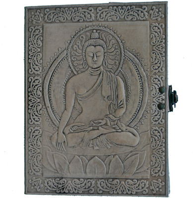 Parmatma Handicrafts Handmade Journal A5 Journal Unruled 200 Pages(Grey)