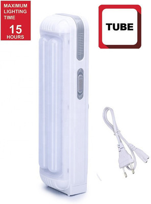 FIRSTLIKE Dual Rechargeable Home Delight Rechargeable Long Tube Lantern 6 hrs Lantern Emergency Light(Unique White)