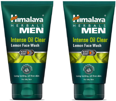 HIMALAYA intense oil clear for men lemon face wash 100 ml (pack of 2) Face Wash(200 ml)