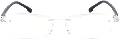 BLUE BLOCK Rimless (+2.50) Rectangle Reading Glasses(52 mm)