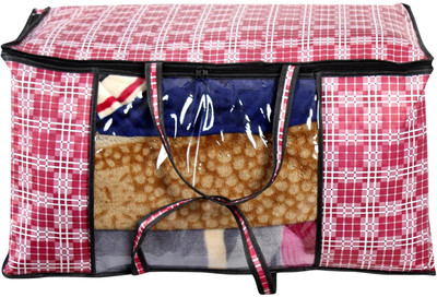 The Furnishing Tree Checkered Pattern Blanket/Quilt Bag Combo 2 Small Sized TFTBK50_S2Combo(Multicolor)
