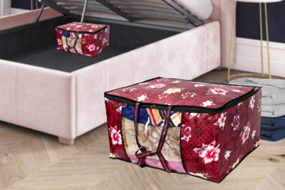 The Furnishing Tree Floral Pattern Blanket/Quilt Bag TFTBK66_S3Combo(Red)
