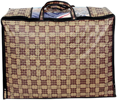 The Furnishing Tree Checkered Pattern Blanket/Quilt Bag TFTBK48_L3Combo(Brown)