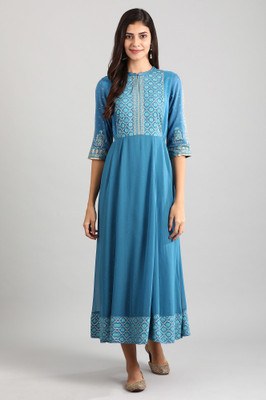 Aurelia Women Maxi Blue Midi/Calf Length Dress