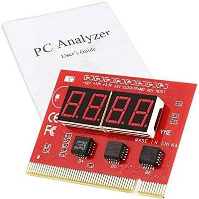 7Q7 4-Digit PC Motherboard Diagnostic Card with User Manual Motherboard