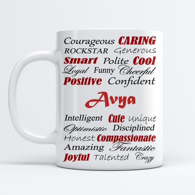 Beautum Amazing Personality Avya (350) ml Good Personality White Ceramic Coffee Mug(350 ml)