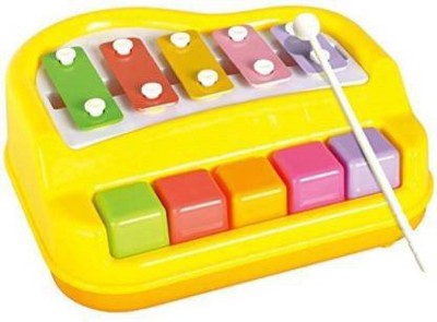 Mohit Enterprises New Non-Battery Operated Musical Xylophone and Mini Piano Toy for kids (Multicolor)(Multicolor)