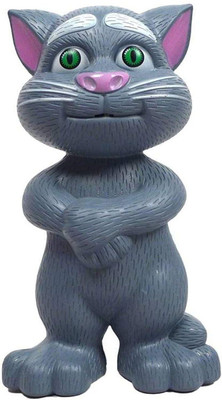 RCND Talking Tom Toy for Kids Speaking Intelligent Touching and Mimicry Talking Tom Cat with Wonderful Voice(Black)(Black)