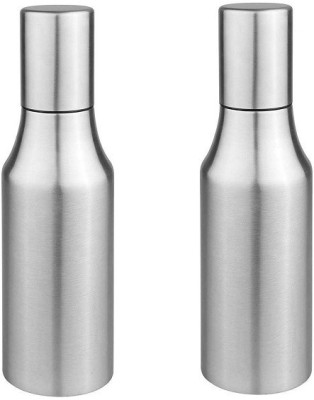 SEASPIRIT 1200 ml Stainless Steel 1200 ml Cooking Oil Dispenser, Oil Nozzle Dropper Container, Dust & Leak Proof Oil Bottle Pourer, Oil Pot with Sharp Finish, Vinegar Dispenser(Pack of 2) Cooking Oil Dispenser Set(Pack of 2)