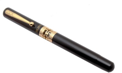 Ledos Exclusive Dikawen Insight 18 CT Gold Plated Shine Black Roller Ball Pen(Ink Color - Blue)