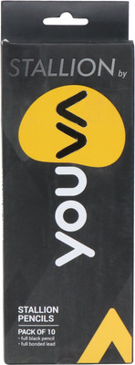 NAVNEET Youva Stallion Pencil(Set of 10, Black)
