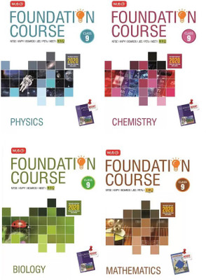 MTG Foundation Course For JEE/NEET/Olympiad/NTSE Physics, Chemistry, Biology, Mathematics (4 Books Set) Class 9th(Paperback, MTG Editorial Board)