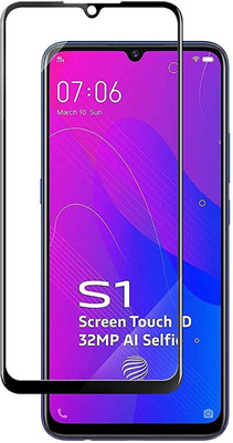 TINGTONG Edge To Edge Tempered Glass for Vivo S1(Pack of 1)