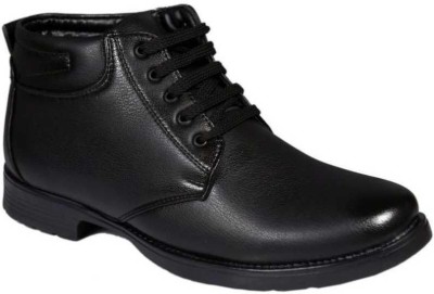 OffStreet BlackFormalShoe Boots For Men(Black)