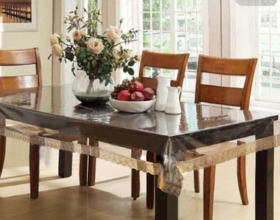 ZITIN Abstract 8 Seater Table Cover(Multicolor, PVC)