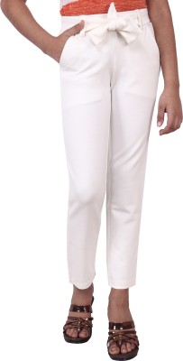 LGC Regular Fit Girls White Trousers