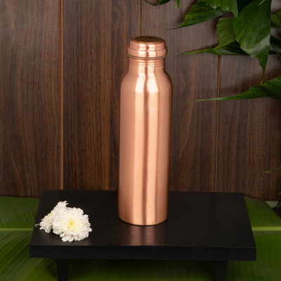 Flipkart SmartBuy pure copper water bottle for office ,school,gym,home 1000 ml Bottle  (Pack of 1, Brown, Copper)