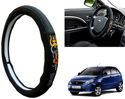 WolkomHome Steering Cover For Tata Indica Vista(Black, Leatherite)