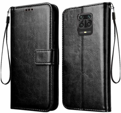 TINGTONG Flip Cover for Xiaomi Mi Redmi Note 9 Pro(Black, Cases with Holder, Pack of: 1)