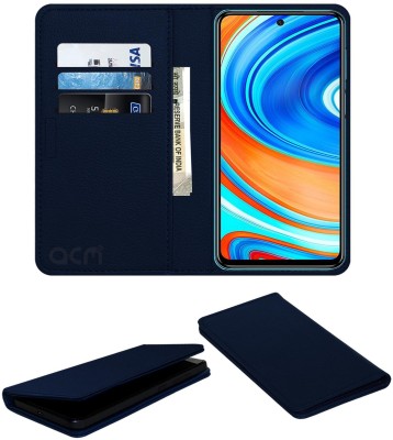 ACM Flip Cover for Redmi Note 9 Pro Max(Blue, Cases with Holder, Pack of: 1)