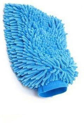 GLAMAXY Double Sided Microfiber Super mitt Hand Glove Duster Wet and Dry Glove Wet and Dry Glove Set(Free Size Pack of 2)