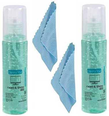 Eris Inc Screen Cleaner Kit Two 100ml- Best for LED & LCD TV, Computer Monitor, Laptop, and iPad Screens for Computers, Laptops, Mobiles(ERISCLEANER200)