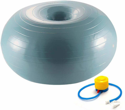 IRIS Fitness Exercise 50 cm Donut Yoga Ball Workout Core Training Stability Ball Gym Ball(With Pump)