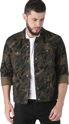 Raa Jeans Full Sleeve Printed Men Denim Jacket